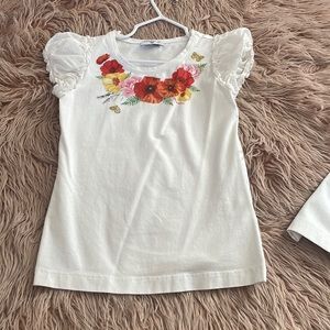 Monnalisa floral top size 7